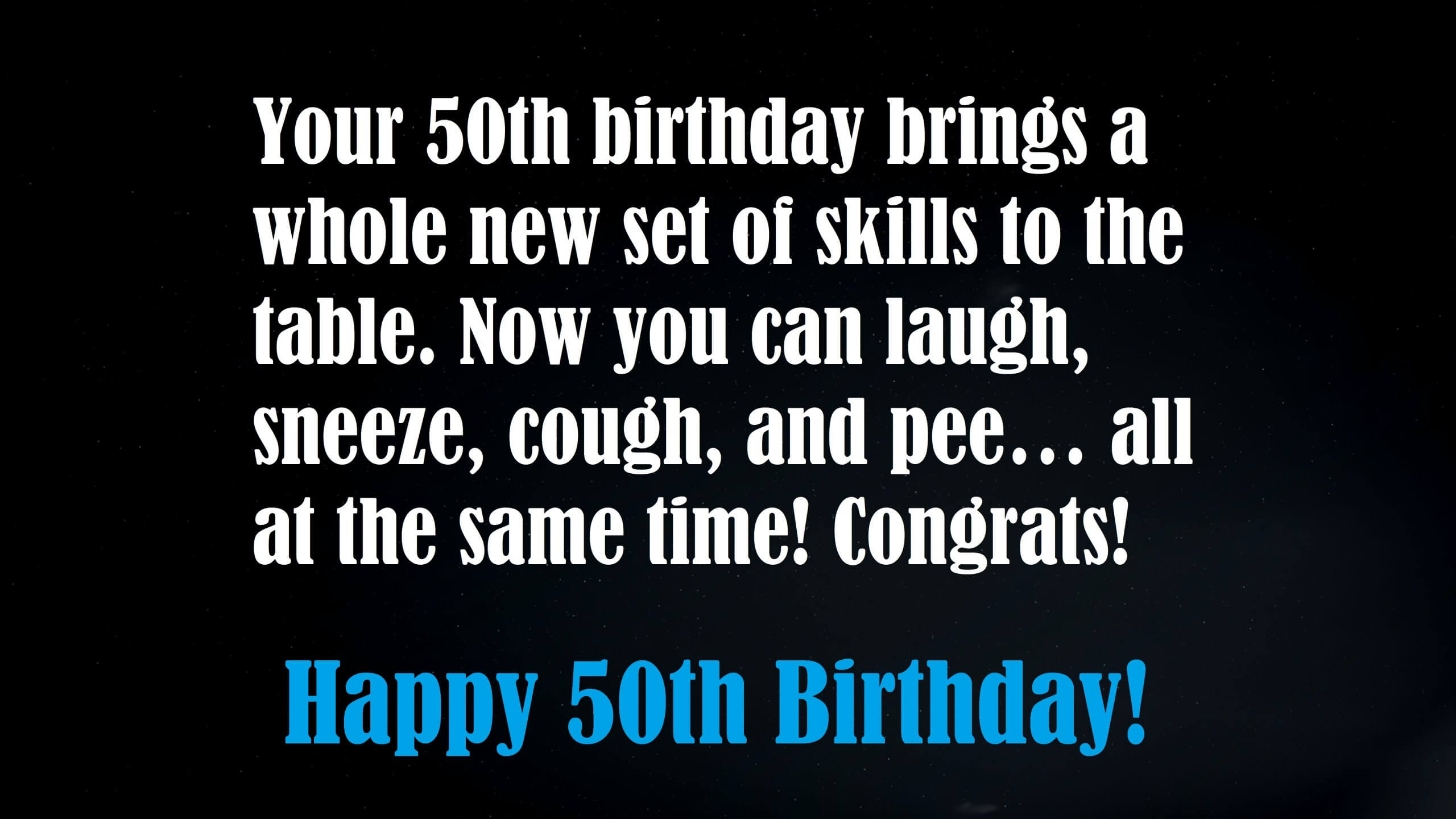 Funny 50th Birthday Wishes, Messages, Quotes and Sayings