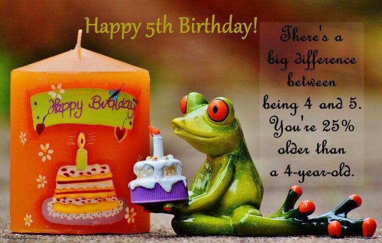 5th Birthday Quotes - Happy 5th Birthday Wishes & Messages