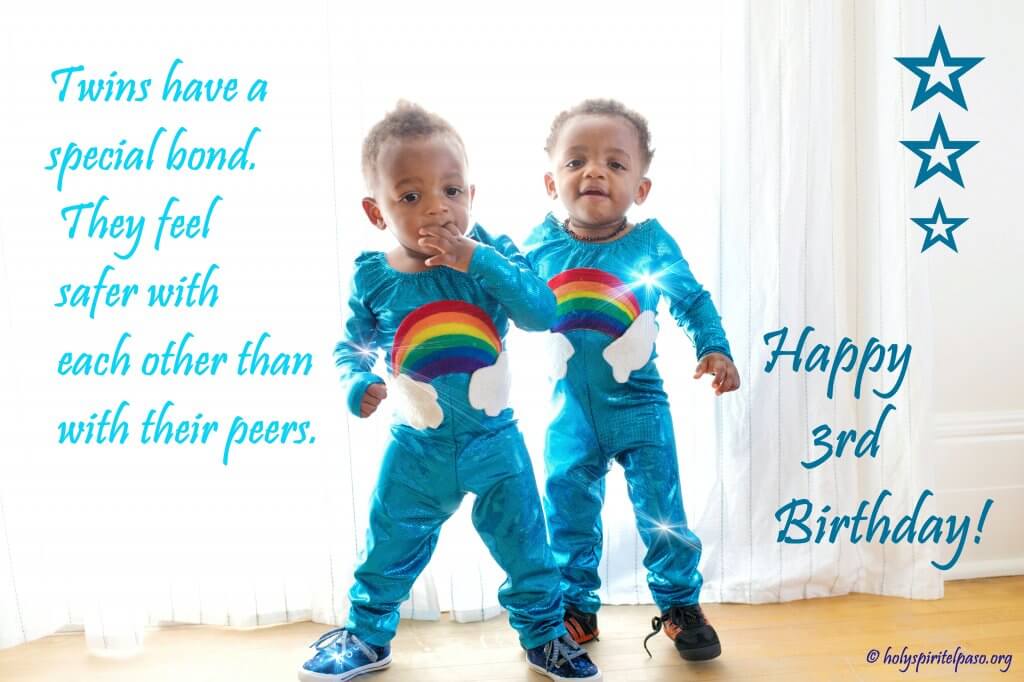 Twins 3rd Birthday Quotes