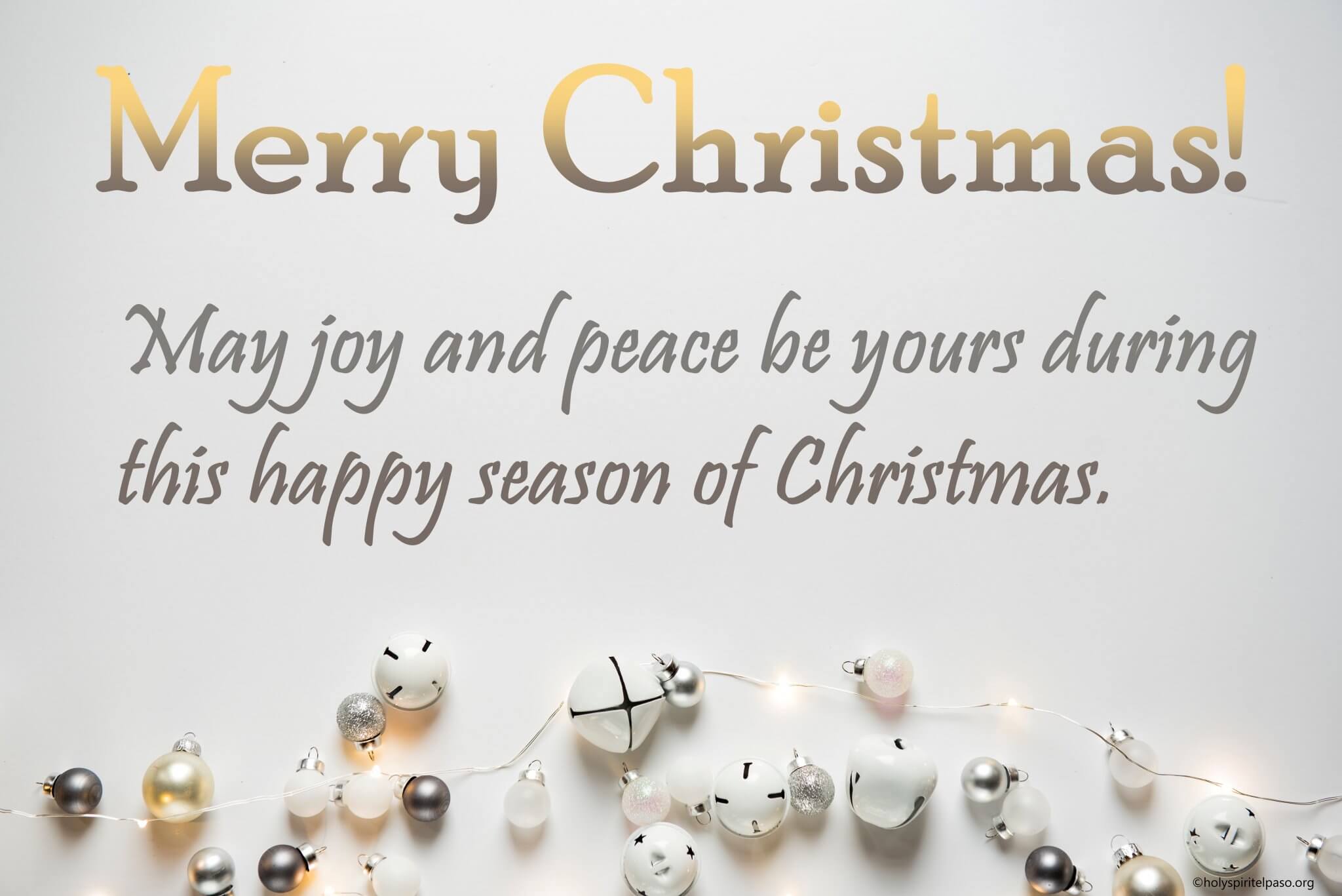 Merry Christmas Wishes for Clients & Customers - HolySpiritelPaso.org