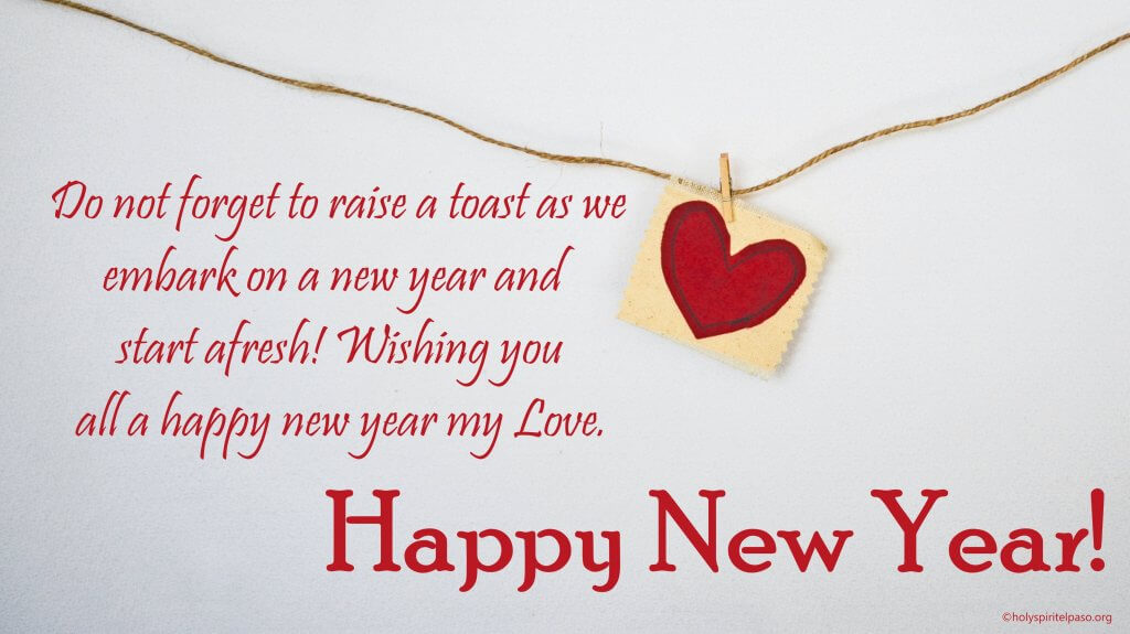 Happy New Year Wishes For My Love
