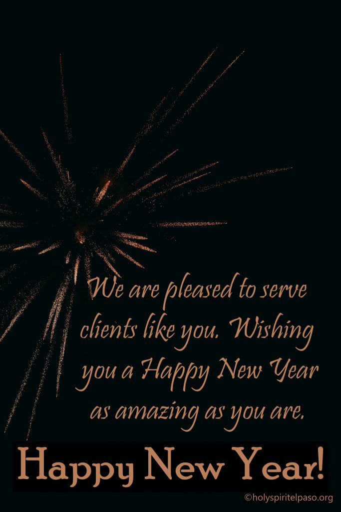 Happy New Year Wishes To Clients