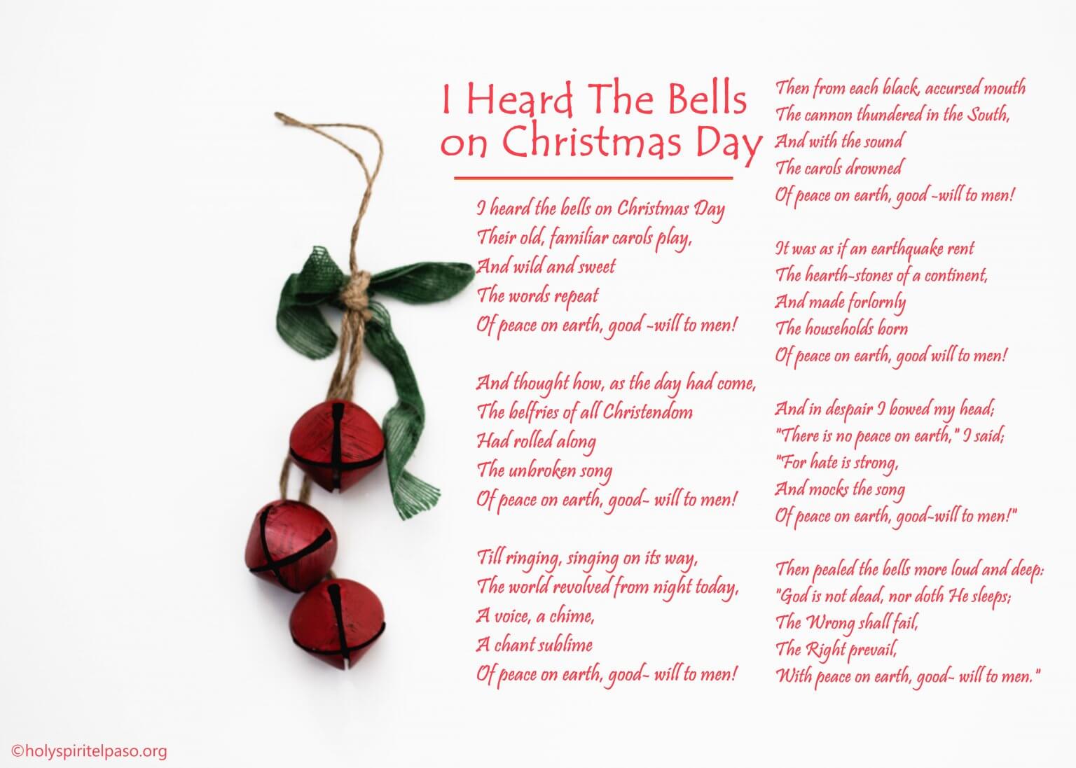 I Heard The Bells on Christmas Day (Christmas Bells) Poem